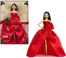Barbie Signature 2026 Holiday Doll, Dark Brown Hair 12.5984 inches, Multicolor