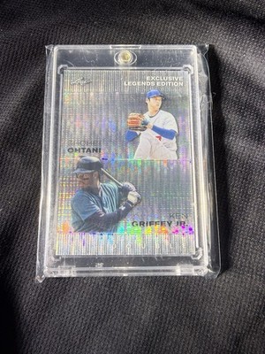 LOWEST PRICING-EBay. 2023 Leaf Legends Shohei Ohtani Ken Griffey Jr. ELE-29 /25 