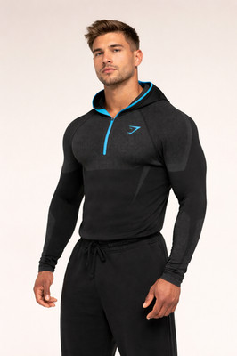 Gymshark Onyx 5.0 Seamless Hoodie | Black Onyx Grey Carmine Red | NEU | M L XL  