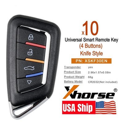 Xhorse Universal Remote Smart Key Knife Style 4 Buttons  XSKF30EN for VVDI MAX