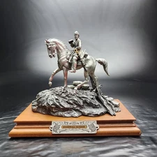 Chilmark Stonewall Jackson by F.J. Barnum 1991  LE Broken Pewter Statue