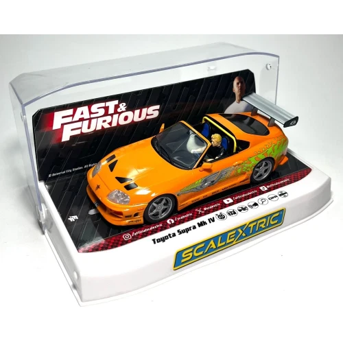 TOYOTA SUPRA BRIAN'S O'CONNER THE FAST AND FURIOUS SLOT 1:32 Scalextric Slot Mod - Immagine 4 di 4