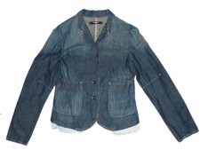 Full Circle/ Dressy Denim Jeans Jacket/ Light Blue/ Size Medium, 10-12/ Ex Cond