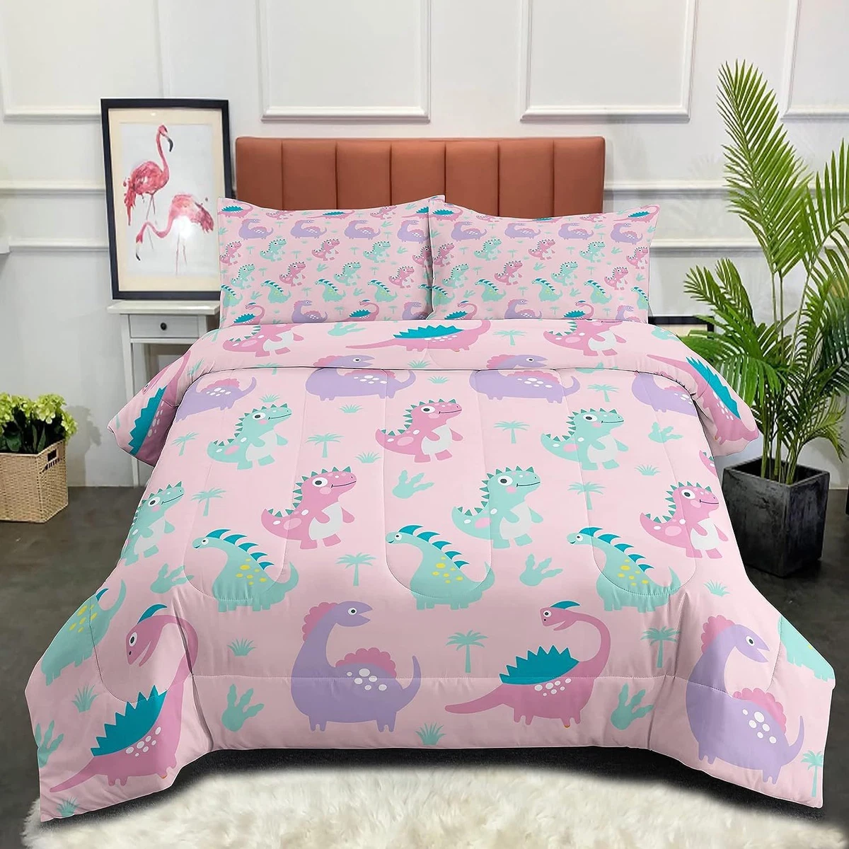 Purple cheap dinosaur bedding