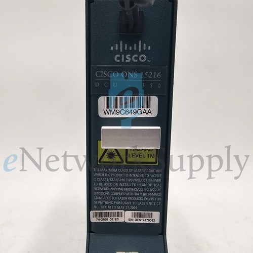 CISCO SYSTEMS INC 74-2991-02 WM9C649GAA ONS15216 -350 4DB DCM - Imagen 4 de 19