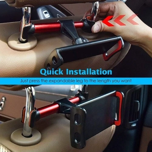 Car Backseat Tablet Headrest Holder for Android and iPad Pro Mini, Cellphones - Image 3 of 4