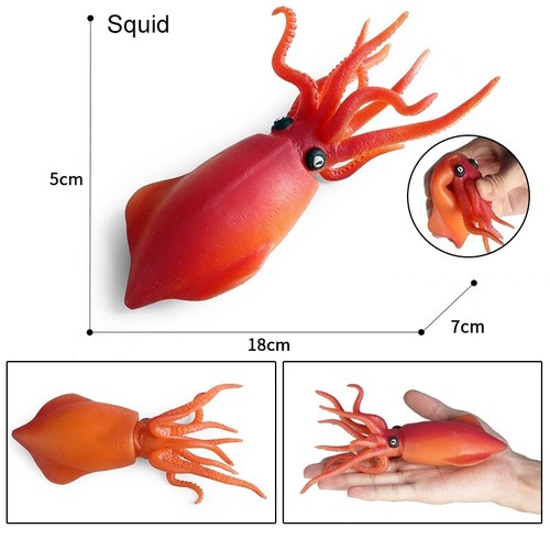 Small Simulation Sea Animal Figures Relaxing Toys Realistic Fish Crabs Kids Toy - Photo 7/19