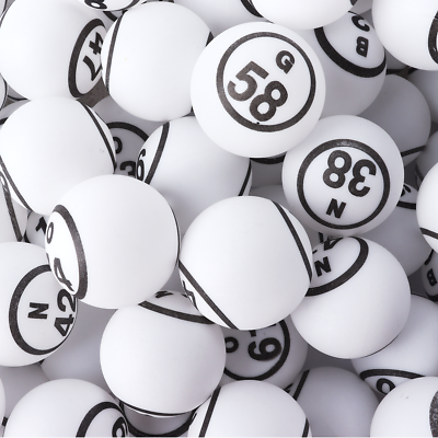 PRO 1.5&quot; Ping Pong Size Replacement Bingo Balls Set for Large 