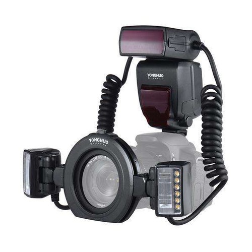 YONGNUO YN-24EX E-TTL Macro Flash Light Speedlight 5600K Dual Head for Canon - Picture 2 of 6