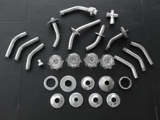 LOT OF 26 Assorted Stainless Bathroom Plumbing Parts for Shower Sink Faucet