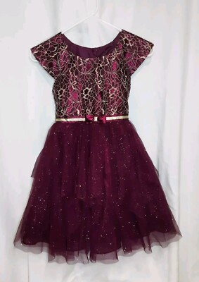 Jona Michelle Purple Party Dress Girl's Size 10 -J3 | eBay