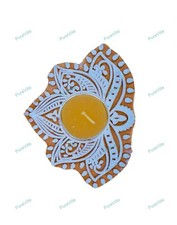 Indian Handcrafted Wooden Diya Block Prints for Your Home Decoration
