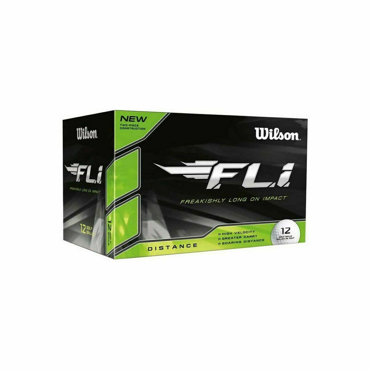 Wilson Fli 12 pack golf balls - freakishly long on impact