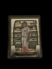 Masataka Yoshida 2023 Bowman Chrome #75 Rookie Card Boston Red Sox RC Japan. rookie card picture
