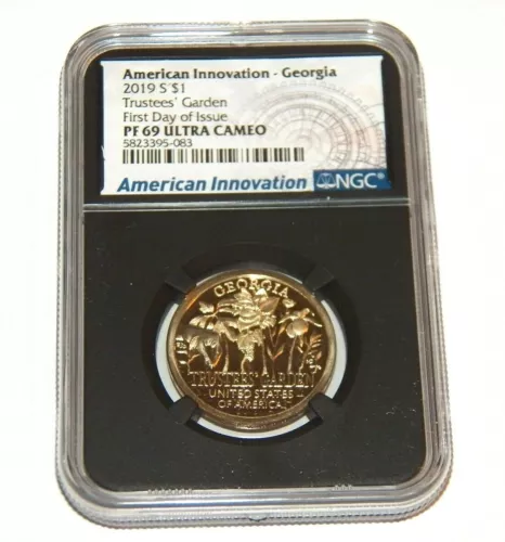 NGC AMERICAN INNOVATION 2019 S $1 First Day of Issue Georgia PF 69 ULTRA CAMEO