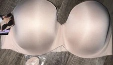 Maidenform ~ Women's Strapless Bra Hidden Underwire Convertible Beige ~ 40C