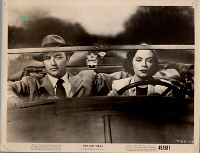ORIGINAL VINTAGE KINO STILL FOTO FILM THE BIG STEAL ROBERT MITCHUM J.GREER