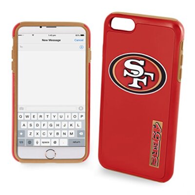 FOCO NFL San Francisco 49ers Hybrid Case for iPhone 8+, 7+, 6S+, 6+ (5.5'')