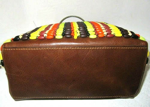 Patricia Nash Amalfitana Framed Crossbody Bag Wood Beads Collection NWT $169 - Picture 6 of 8