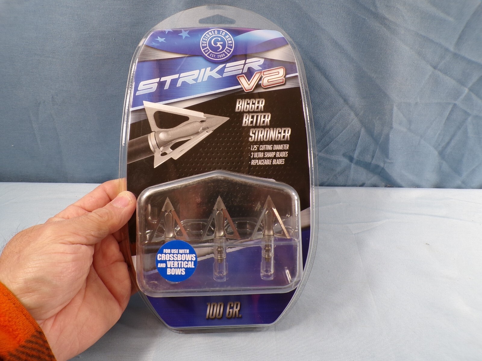 NIP Pack of 3 G5 Striker V2 100 Grain Broadheads NEW IN PACK eBay