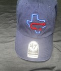 Authentic '47 Brand Adjustable Clean Up Dad Cap Corpus Christi Hooks-Navy Blue 