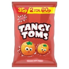 Box of 36 Packs - Golden Wonder Tangy Toms 22g -