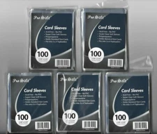 500 PRO SAFE SOFT SLEEVES CARD HOLDERS BRAND NEW CRYSTAL CLEAR FREE SHIPPING 
