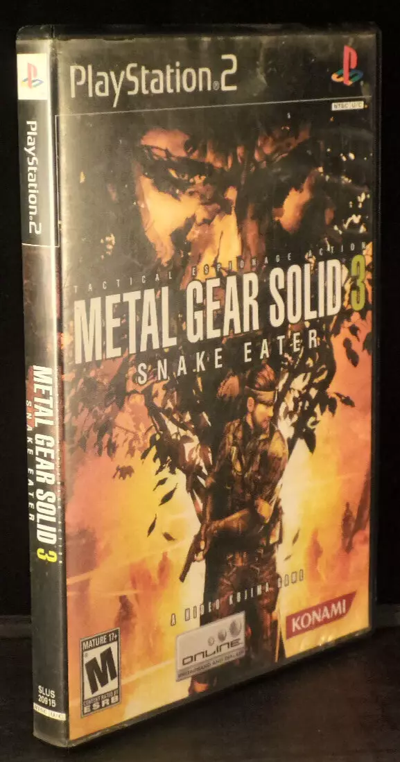 Metal Gear Solid 3 Snake Eater PS2 Game With Manual 83717200734