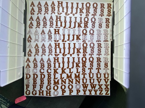 Creative Memories BOLD Large 1” ABC Alphabet All Caps Color Stickers YOU PICK - Picture 36 of 47