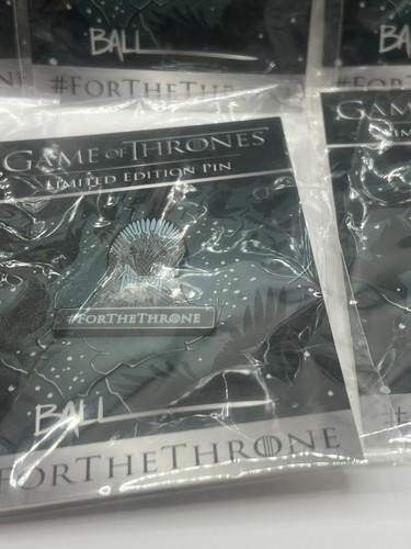 Full 6 Set HBO Final Season Games of Thrones Enamel Lapel Pin 2019 W/ John Snow - Picture 6 of 7