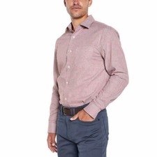 Banana Republic Men's Non-Iron Dress Shirt, Red Size XXL
