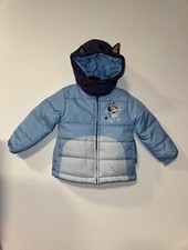 Bluey Puffer Toddler's Jacket with 3D Ears Blue new 3T
