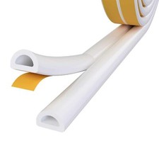 Stormguard EPDM Rubber Seal D Profile Self Adhesive Draught Excluder 5m or 10m