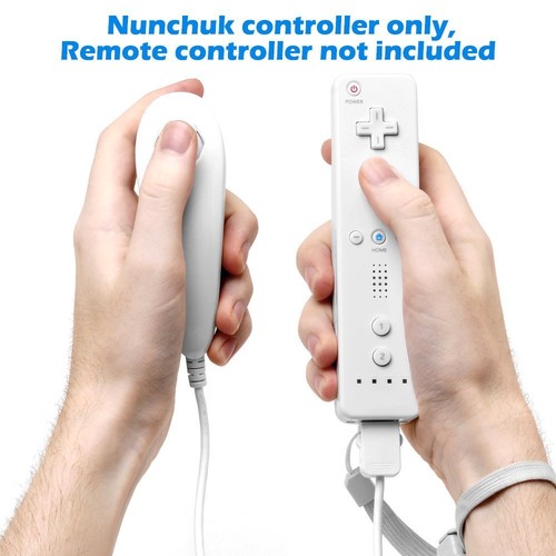 2X Wii Nunchuck Controllers Remote Jostick Game for Wii Wii U Video Game Console - Picture 4 of 23