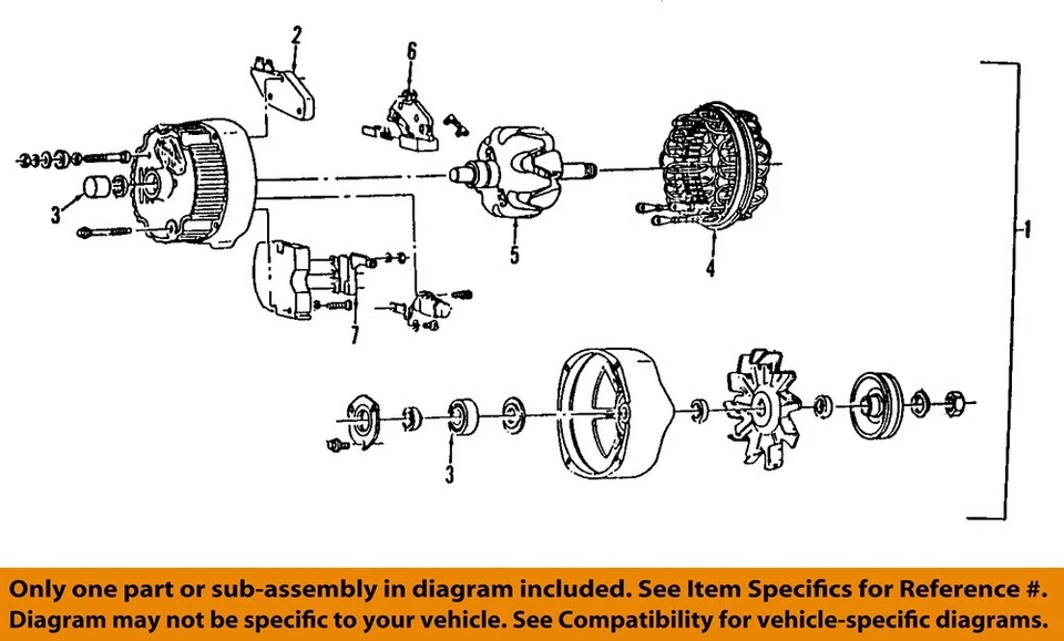 Used Alternator fits: 1992 Chevrolet Corvette Base Grade A - Image 3 of 4