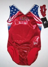 GK Elite US Team USA Leotard Bodysuit Olympics Hologram Mystique Limit New Women
