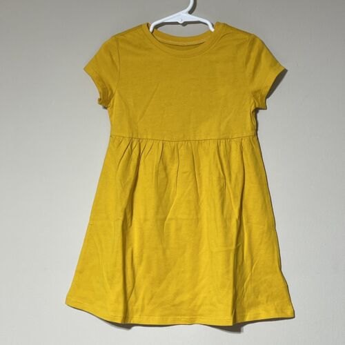 Old Navy Yellow Short Sleeve Dress Size 3T. NWT! Knee Length Knit Dress. - Picture 1 of 4