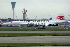 BRITISH AIRWAYS CONCORDE SUPERSONIC JET AIRPORT 8X12 PHOTO AVIATION AIRPLANE