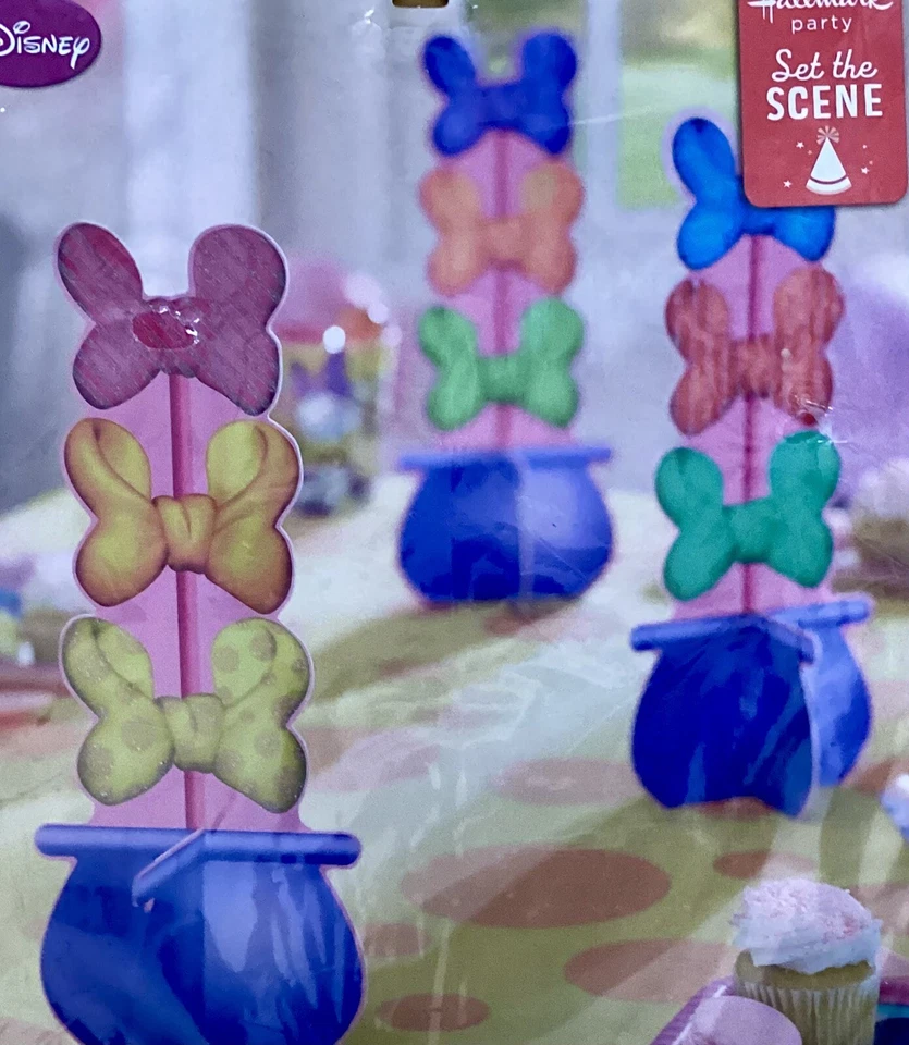 Disney Jr. HALLMARK Set the Scene Party Tabletop Decorations, MINNIE, NIP - Image 2 of 4