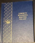 1941-1947 Whitman Liberty Walking Halves book *Complete 20 coins*