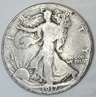 1917 Walking Liberty Half Dollar - in circulated, ungraded - Nice Details
