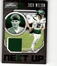 2021 Panini Playbook Zach Wilson Next Up Jerseys #NXT-ZWI