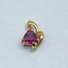 14k Gold Amethyst & Diamond Pendant 1.0 g — photo 4