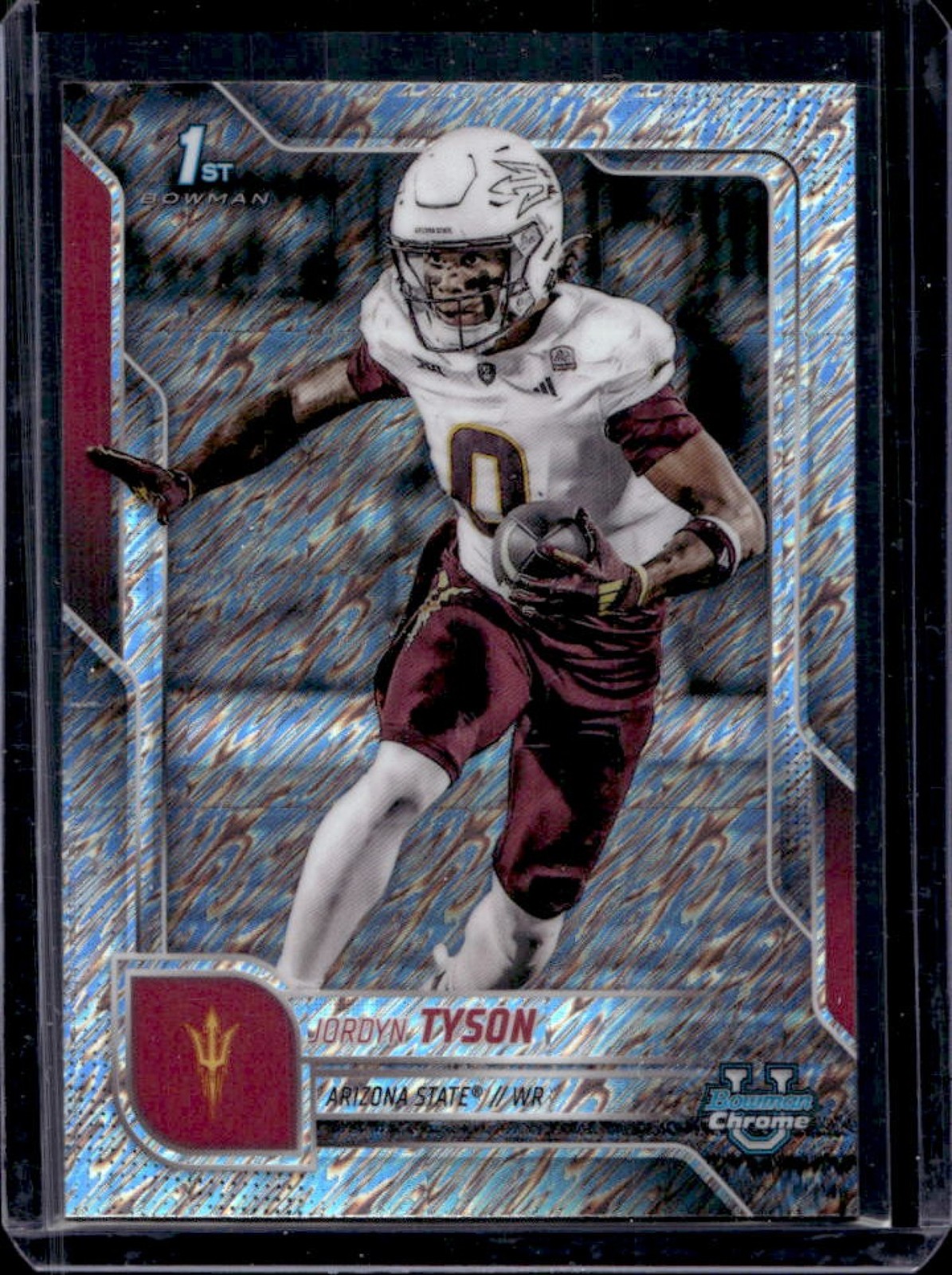 2025 Bowman Chrome U Jordyn Tyson Shimmer Refractor 1st #31