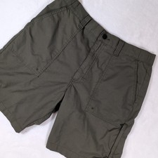 Wrangler Outdoor Series Cargo Shorts Green Men 34 Hiking Fishing Utility Stretch