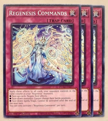 Yugioh! 3x Regenesis Commands DUAD-EN077 Common 1st Ed NM