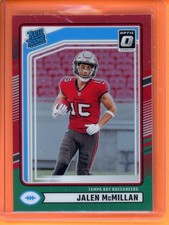 Jalen McMillan Optic Rated Rookies Preview Red and Green 2024 Donruss #388