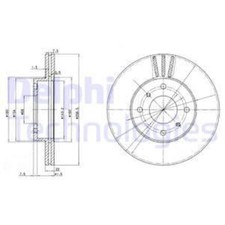 Disque de frein Nissan PRAIRIE