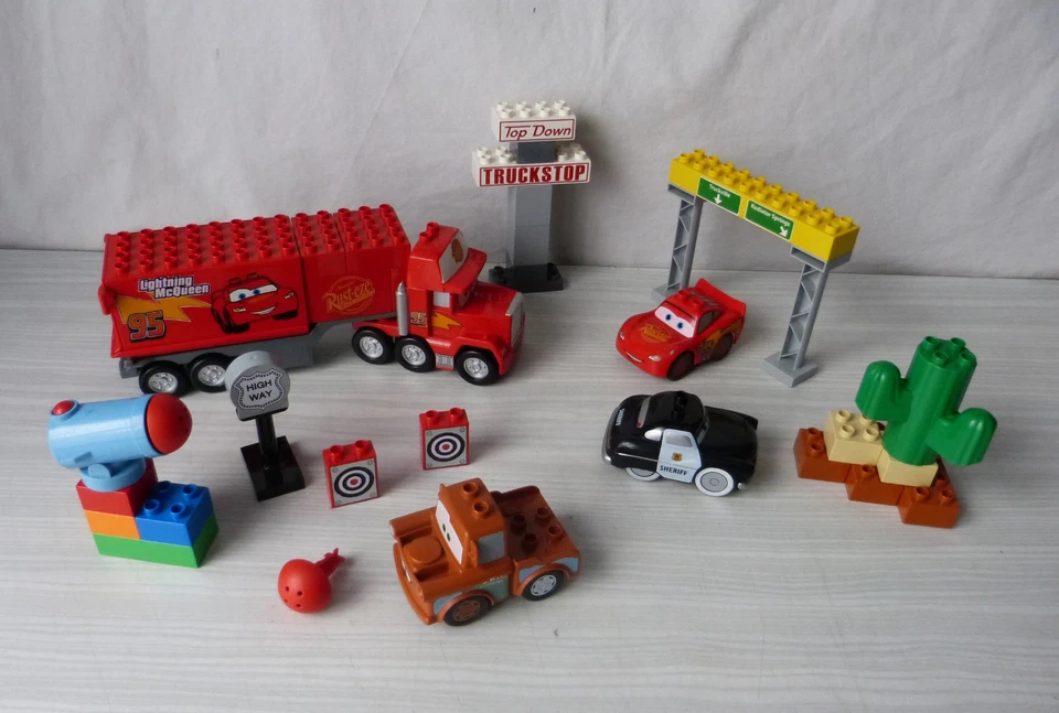 #Lego Duplo# Disney Pixar Cars / Set 5816 Mack's road trip & 5817 Agent Martin - Photo 1/4