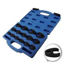 Heat Treated Crowfoot Open End Wrench Set 15 Sizes for Automotive Repairs